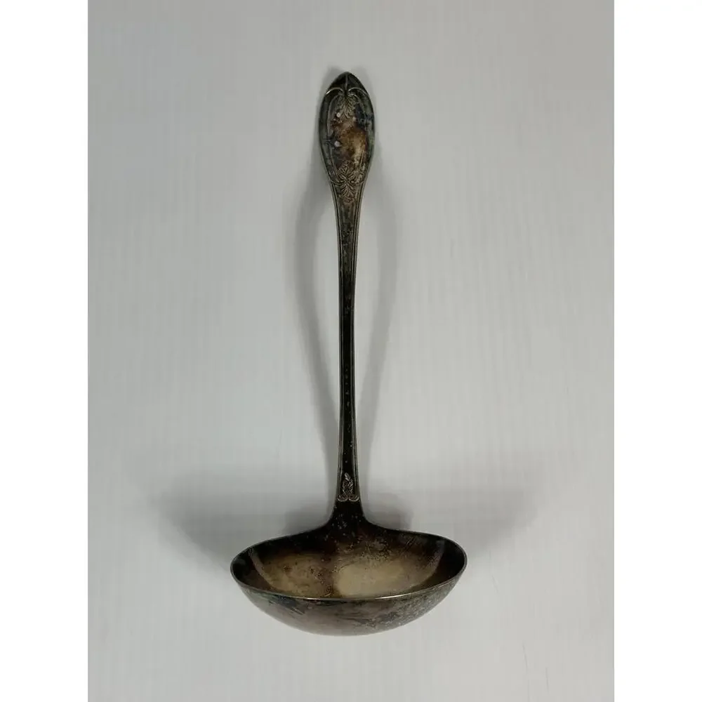 Vintage Rogers‎ Bros Triple Large Silver Plate Soup Spoon Ladle 11
